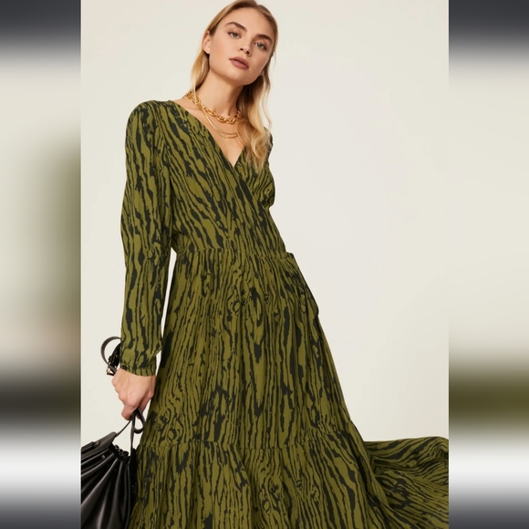 Baum und Pferdgarten Allessia Zebra Print Midi Dress Women's 14 - Picture 8 of 12